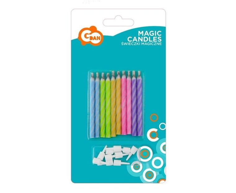GoDan, świeczki magiczne, pastelowe