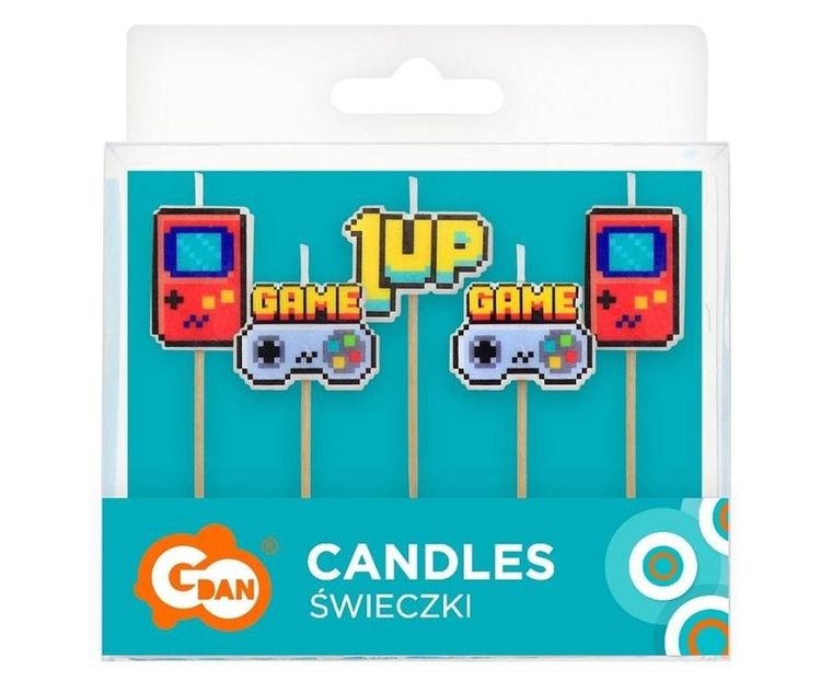 Godan, świeczki pikery Game On, 5 szt.