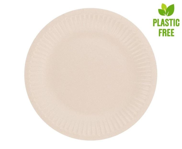 GoDan, talerzyki papierowe, jasnoróżowe, 18 cm, 6 szt.