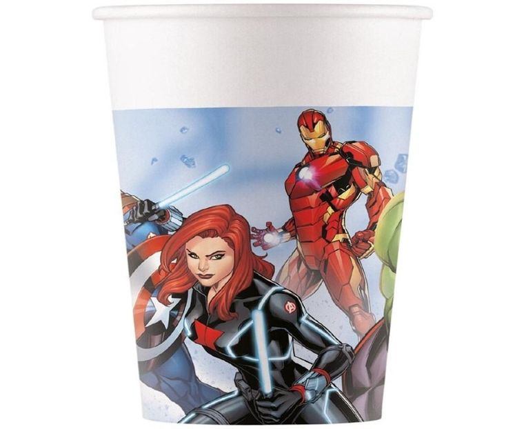 GoDan, The Avengers, kubeczki papierowe, 200 ml, 8 szt.