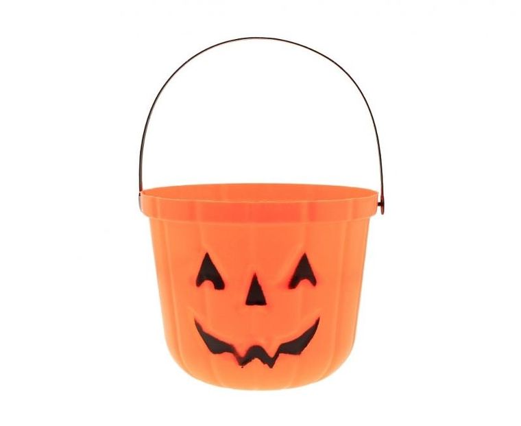 GoDan, wiaderko na cukierki, uśmiechnięta dynia, 18,5-15 cm