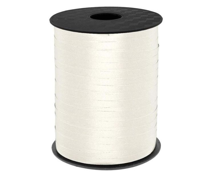 GoDan, wstążka pastelowa, biała, 458m