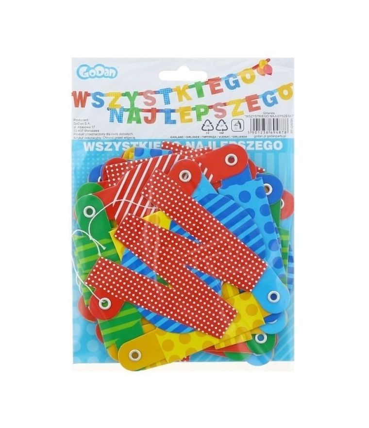 GoDan, Wszystkiego najlepszego, girlanda, 2,3 m