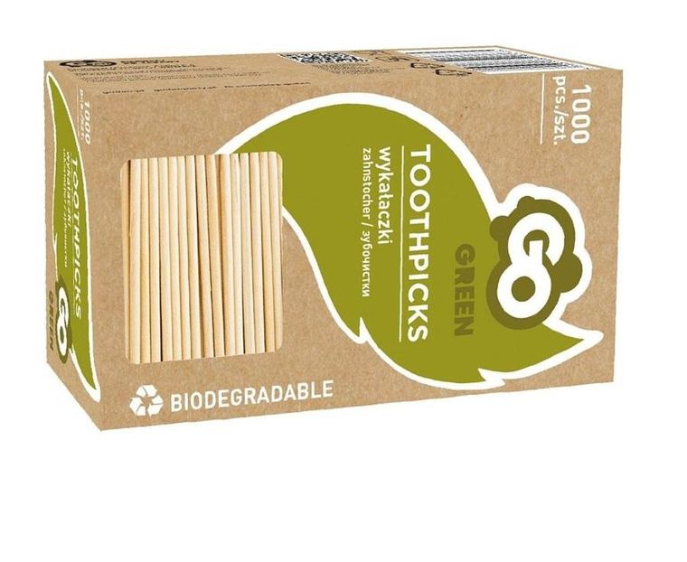 Godan, wykałaczki drewniane, 65-2 mm, 1000 szt.