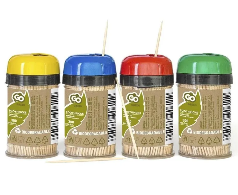 GoDan, wykałaczki drewniane, 65-2 mm, 300 szt.