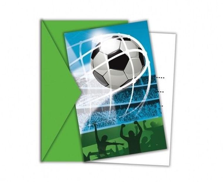 GoDan, zaproszenia, Soccer Fans, 6 szt.