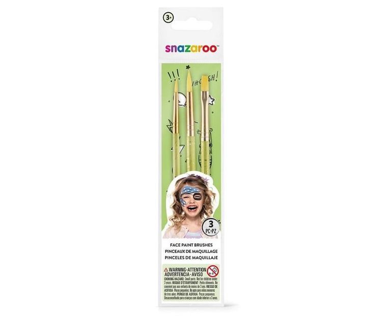 GoDan, zestaw 3 pędzli do malowania twarzy