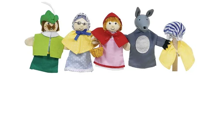 Goki, Czerwony Kapturek, zestaw 4 pacynek
