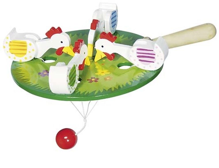 Goki, cztery dziobiące kury