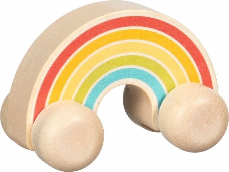 Goki, drewniana autko, tęczowa przejażdżka