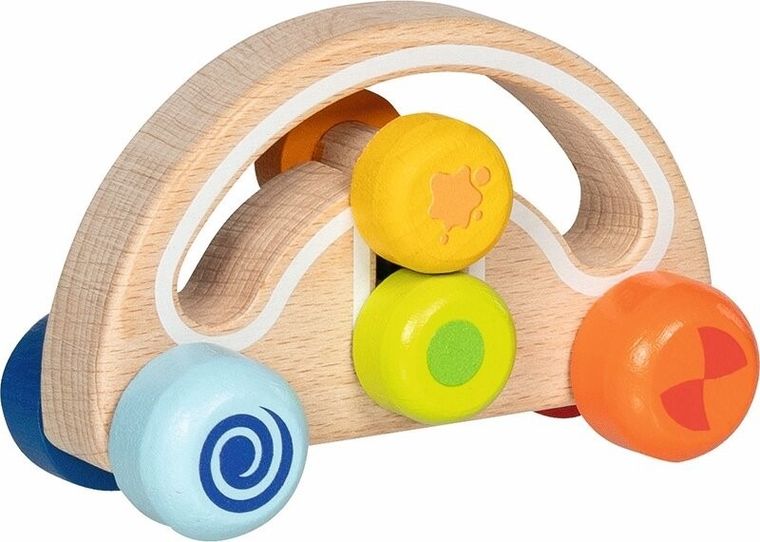 Goki, drewniana autko, twirly-wirly