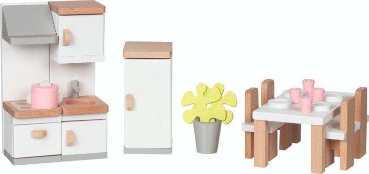Goki, drewniane mebelki dla lalek do kuchni