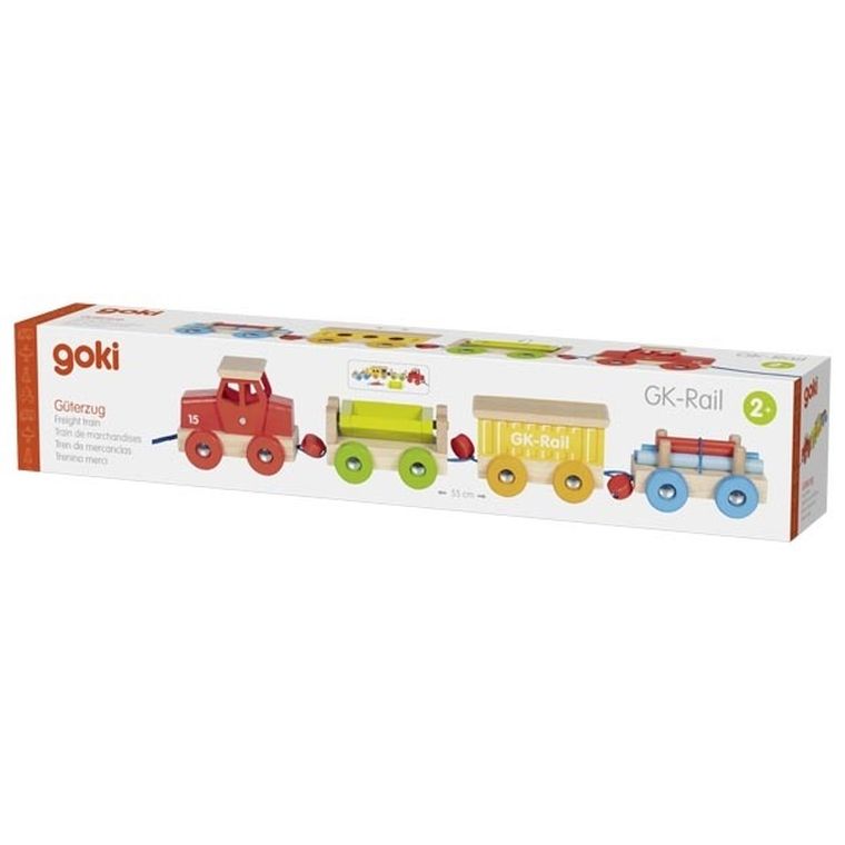 Goki, drewniany pociąg towarowy