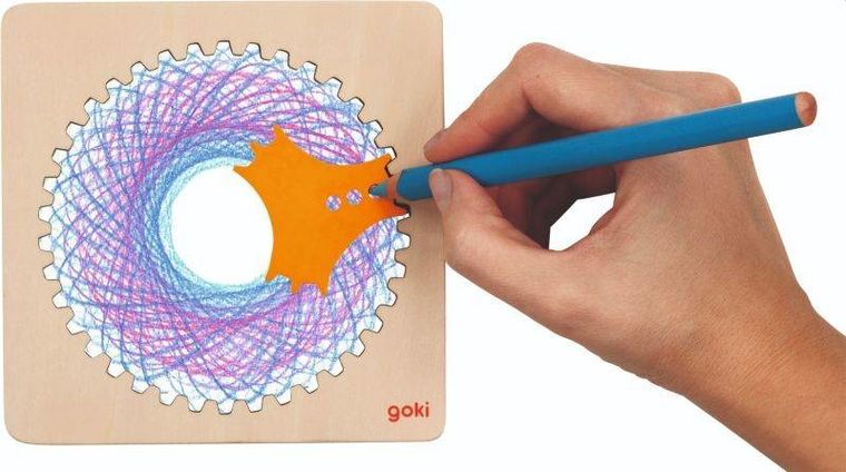 Goki, drewniany spirograf