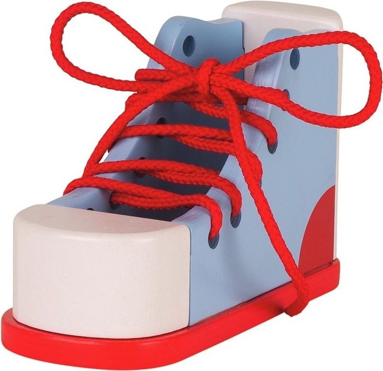 Goki, drewniany trampek do nauki sznurowania