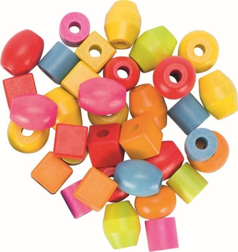 Goki, koraliki do nawlekania, kolorowe, zestaw do tworzenia biżuterii