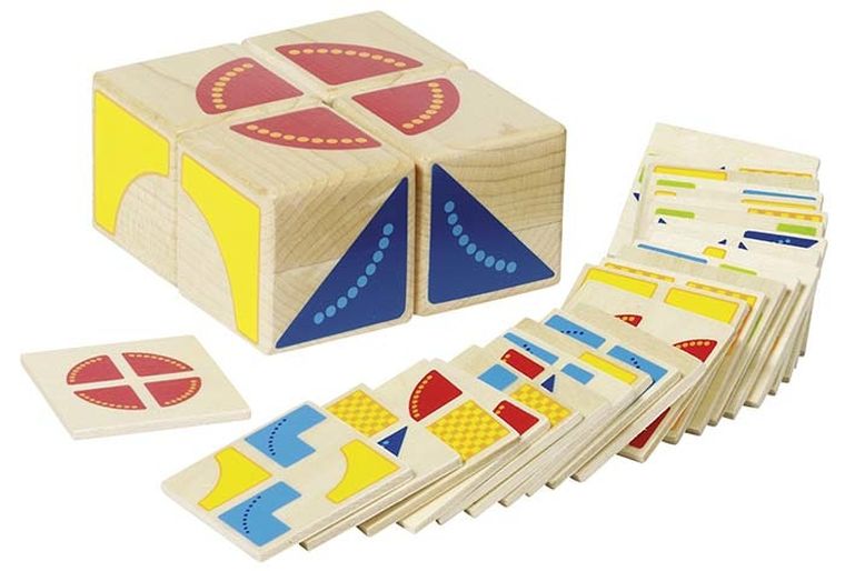 Goki, Kubuś, 4 klocki - 26 wzorów, zabawa logiczna