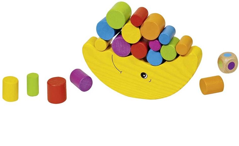 Goki, Mały balansujący księżyc, zabawka drewniana