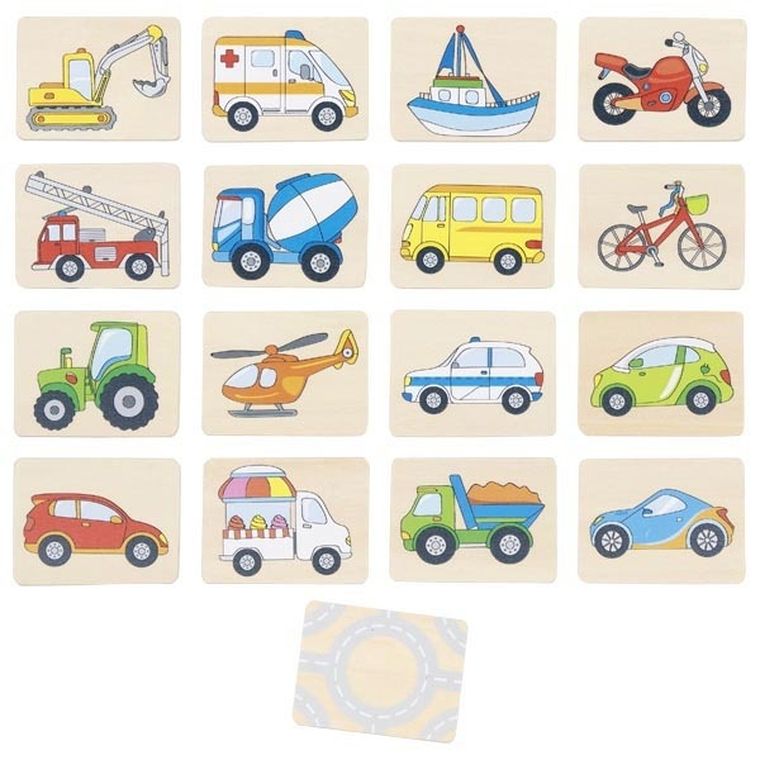 Goki, memory, gra pamięciowa, Pojazdy