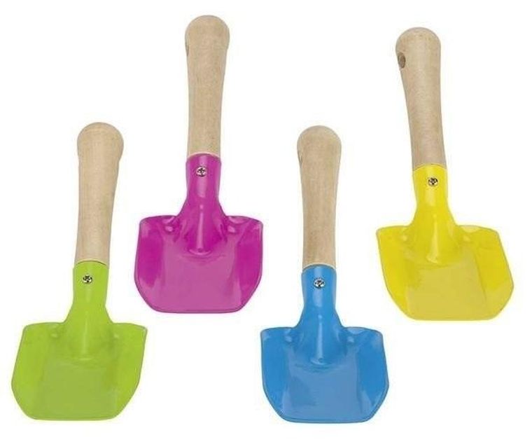 Goki, metalowa łopatka do piasku z drewnianą rączką, 1 szt.