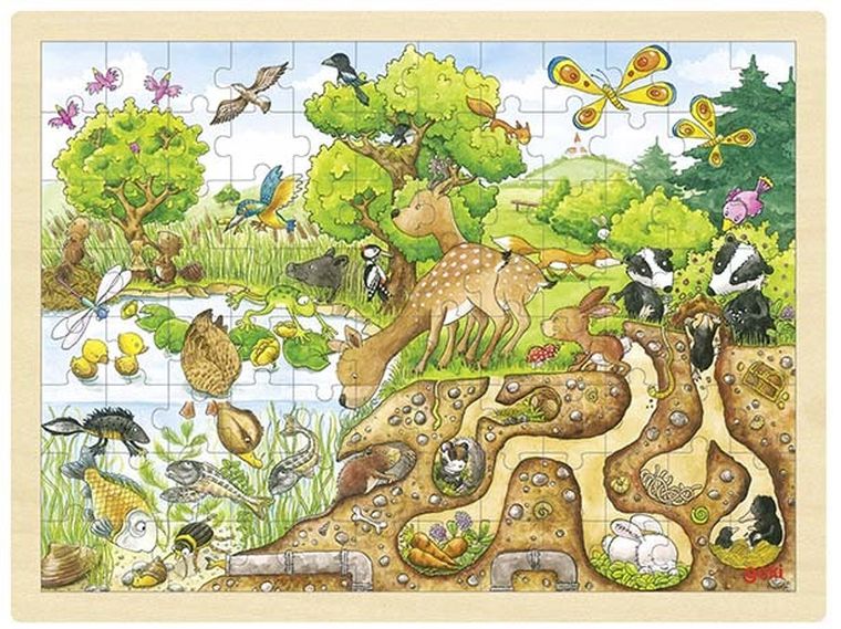 Goki, Natura, puzzle, 96 elementów