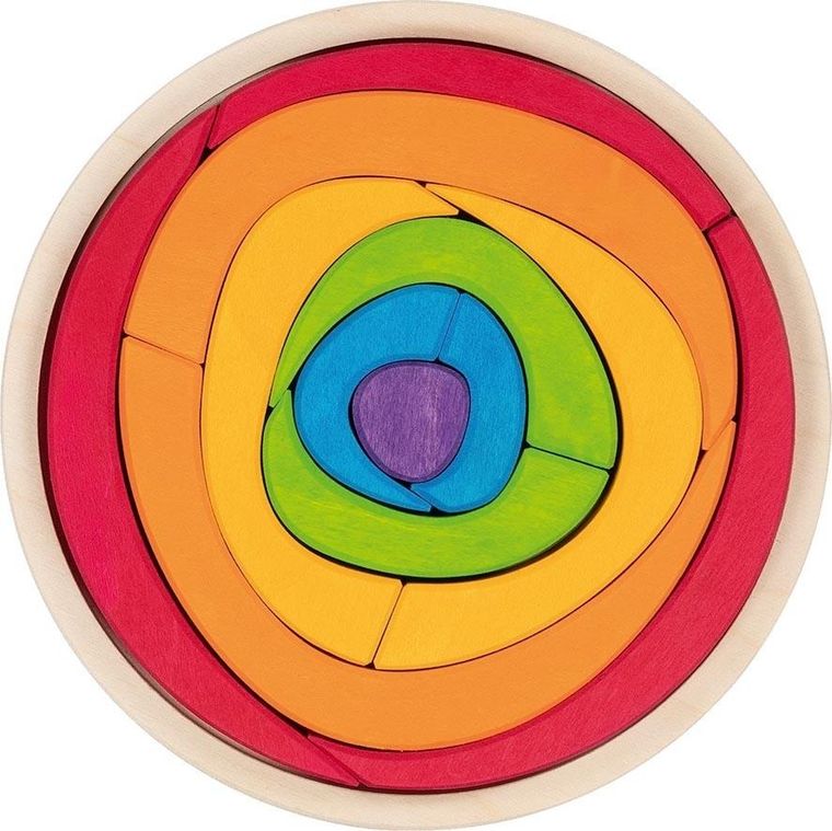 Goki, Oculus, puzzle drewniane, 12 elementów