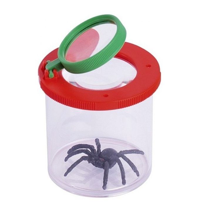 Goki, Pojemnik na pająki z lupą
