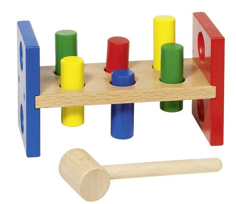 Goki, Przebijanka dwustronna, zabawka drewniana