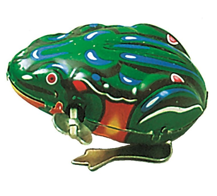 Goki, ropucha, zabawka żaba do nakręcania