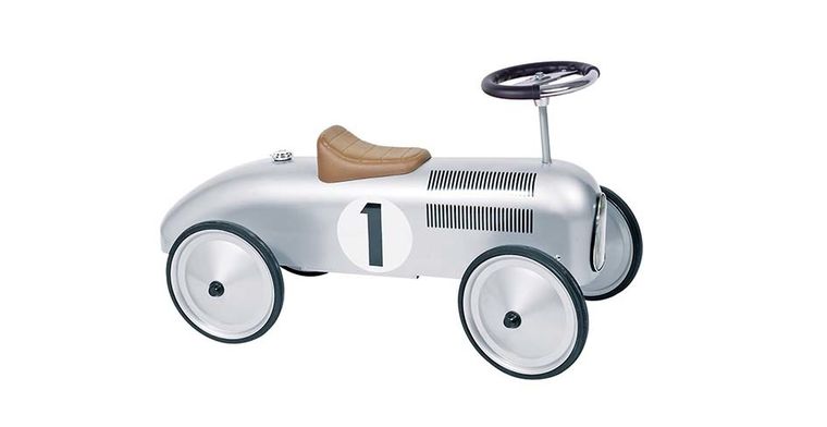 Goki, samochód dziecięcy, srebrny