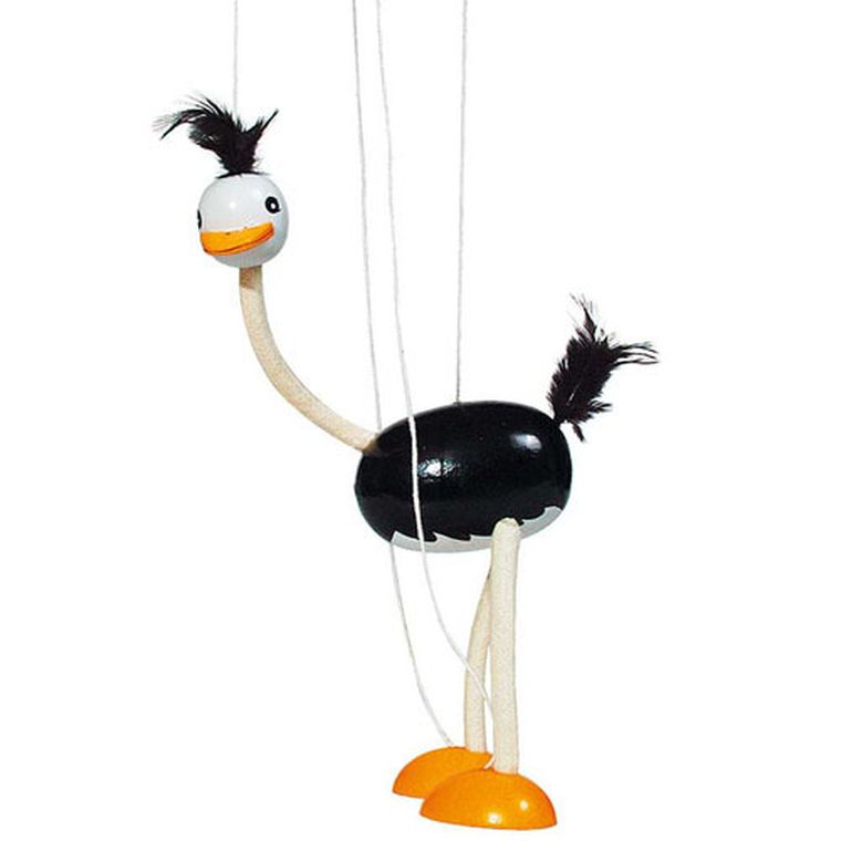Goki, Struś, drewniana marionetka