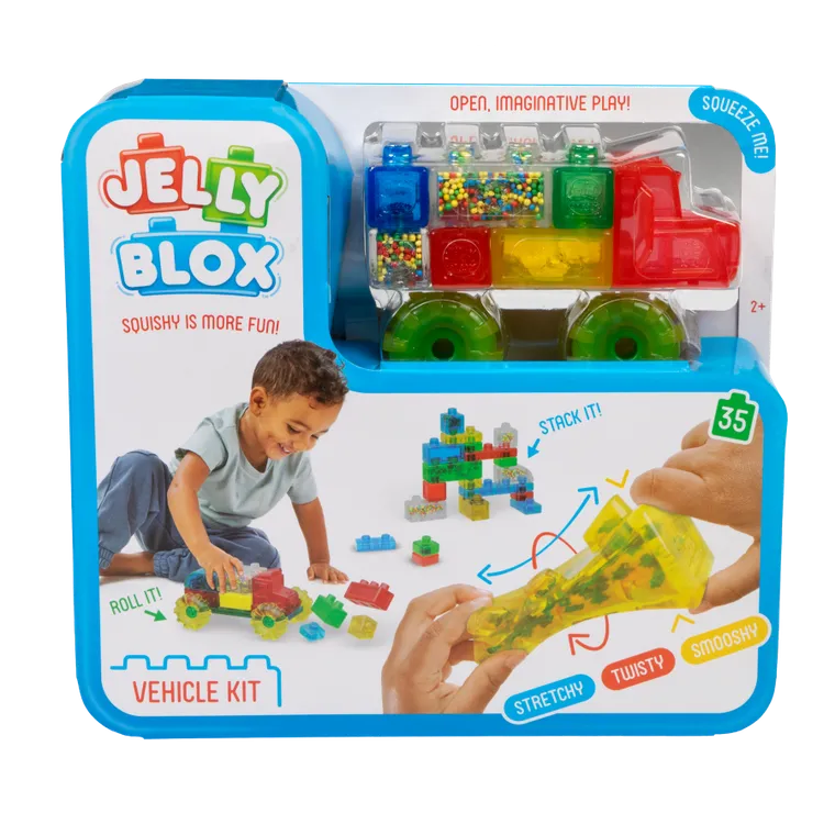 Goliath, Jelly Blox, Vroom, Truck Kit, elastyczne klocki, 35 elementów