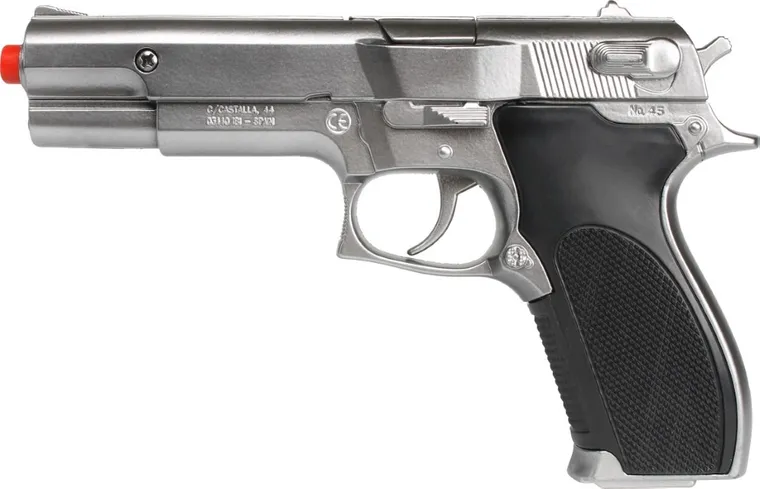 Gonher, pistolet policyjny, metalowy, 8 naboi