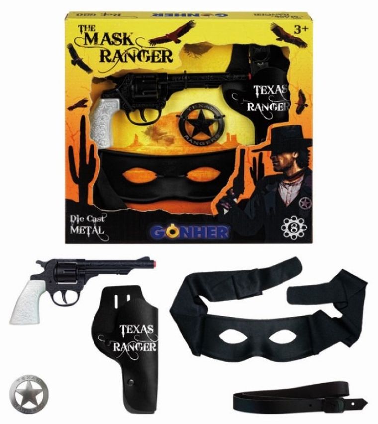 Gonher, zestaw kowbojski z maską