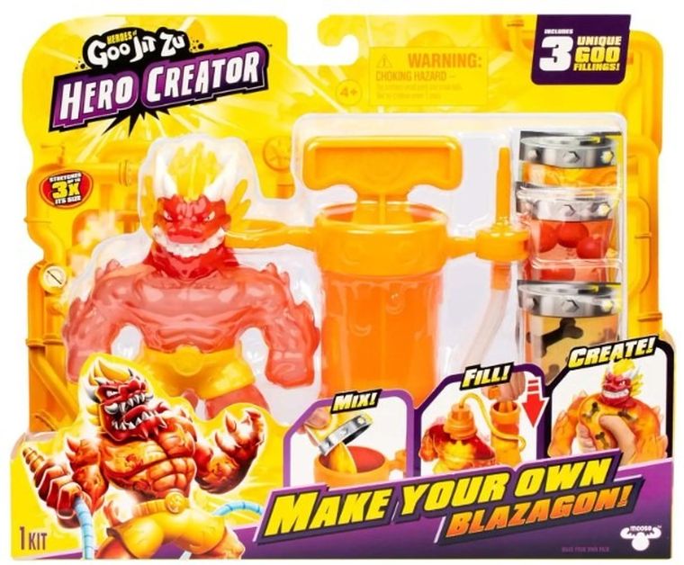 Goo-jit-zu, Hero Creators, Blazagon, elastyczna figurka