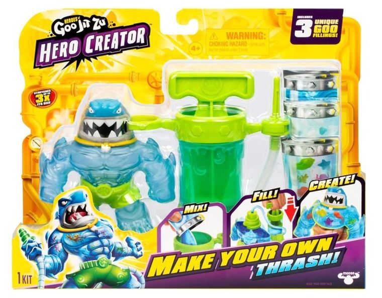 Goo-jit-zu, Hero Creators, Thrash, elastyczna figurka