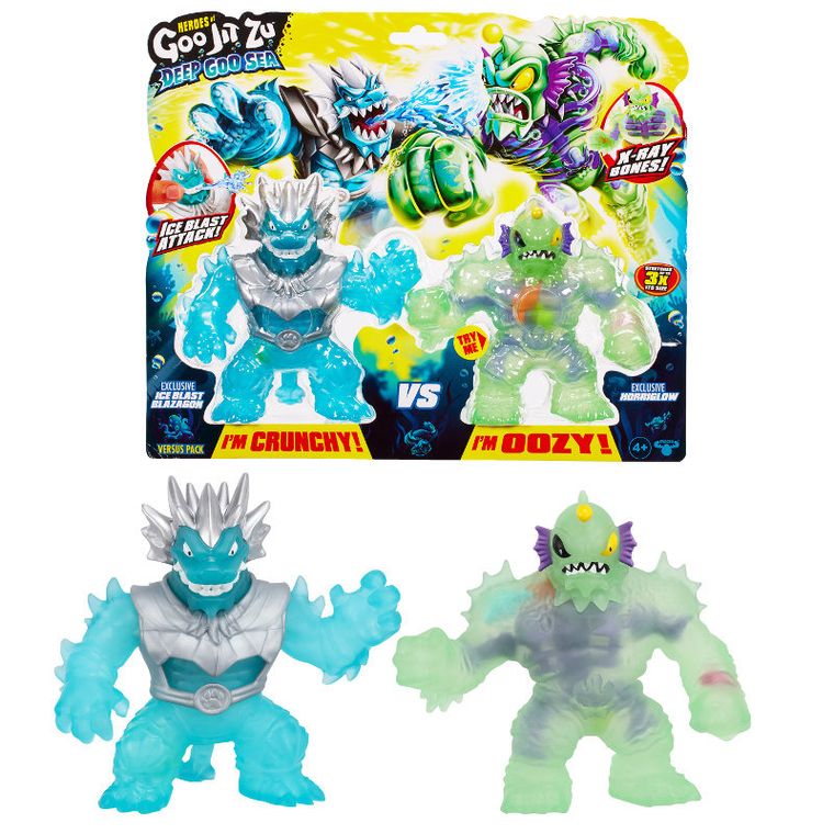 Goo Jit Zu, Ice Blast Blazagon vs Horriglow, elastyczna figurka
