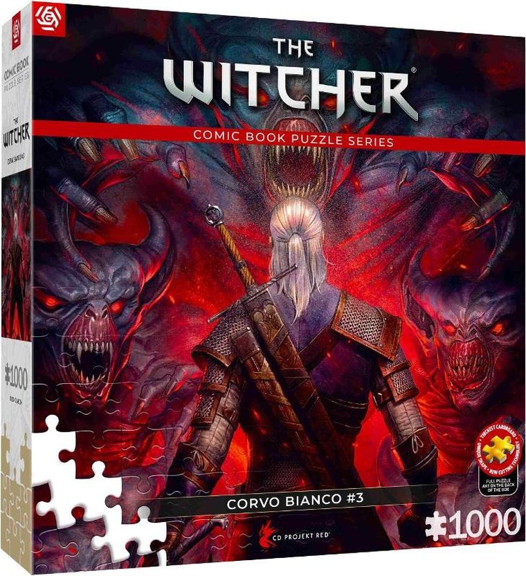 Good Loot, Comic Book, The Witcher, Corvo Bianco, puzzle, 1000 elementów