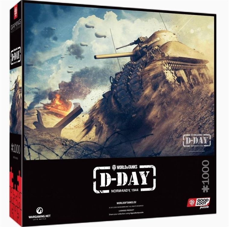 Good Loot, World of Tanks, D-Day, puzzle, 1000 elementów
