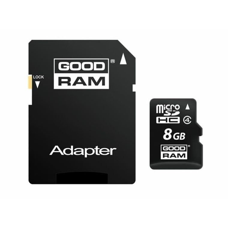 Goodram, karta Micro SDHC 8GB + adapter