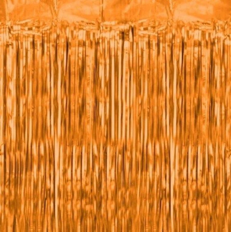 GoParty, kurtyna dekoracyjna, pomarańczowa, 100-200 cm