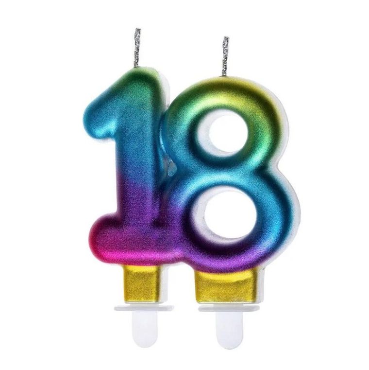 GoParty, świeczka urodzinowa, cyfra 18