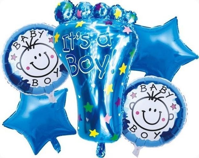 GoParty, zestaw balonów Boy, 6 elementów