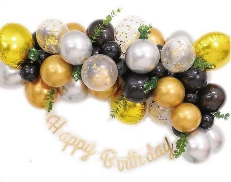 GoParty, zestaw balonów, Happy Birthday, 36 elementów