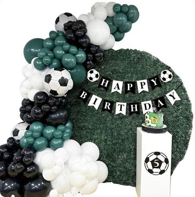 GoParty, zestaw balonów, Happy Birthday, piłkarski, 78 elementów