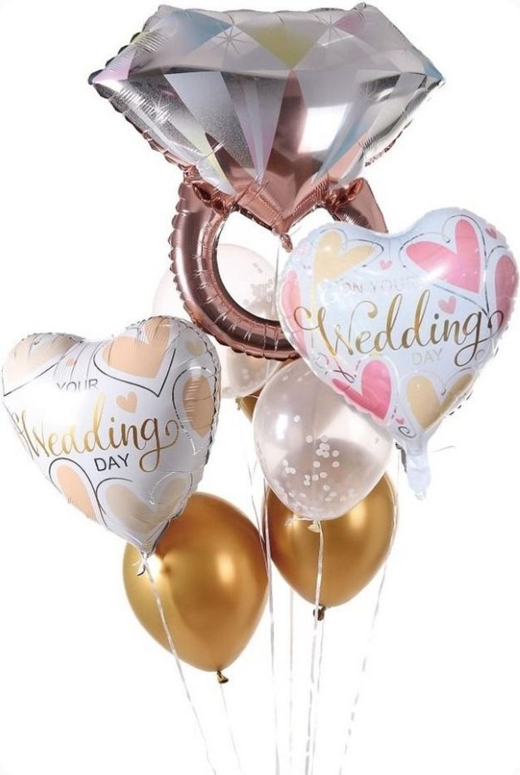 GoParty, zestaw balonów, Wedding, 9 elementów