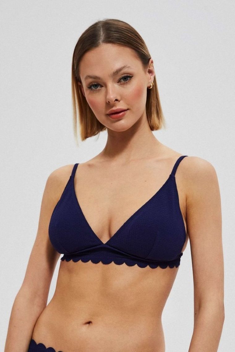 Góra od bikini damska, granatowa, Moodo