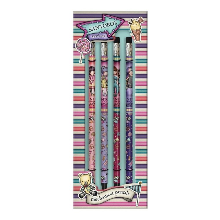 Gorjuss, Fairground, Fairground, mechaniczne ołówki, 4 szt.