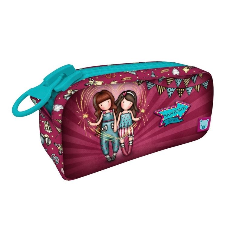 Gorjuss, Fairground, Fireworks, piórnik saszetka, z dużym suwakiem