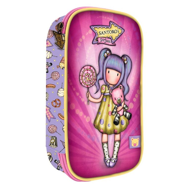 Gorjuss, Fairground, First Prize, 4-częściowy piórnik z wyposażeniem, rozkładany